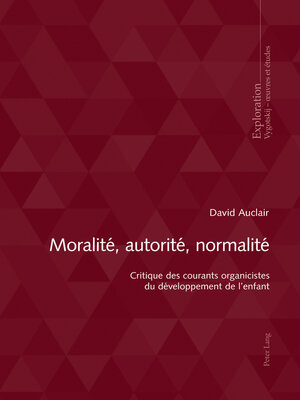 cover image of Moralité, autorité, normalité
